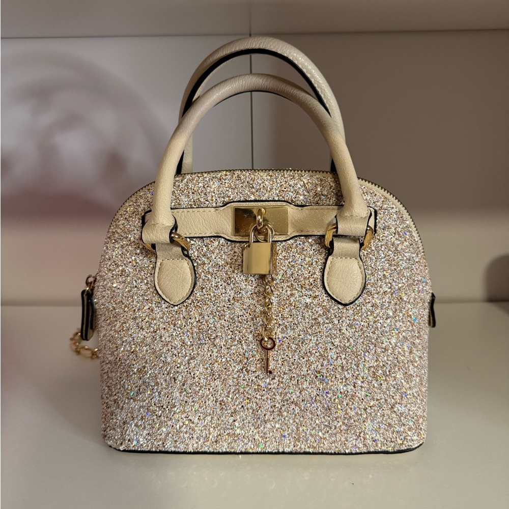 Aldo Cream Sparkle Bag
